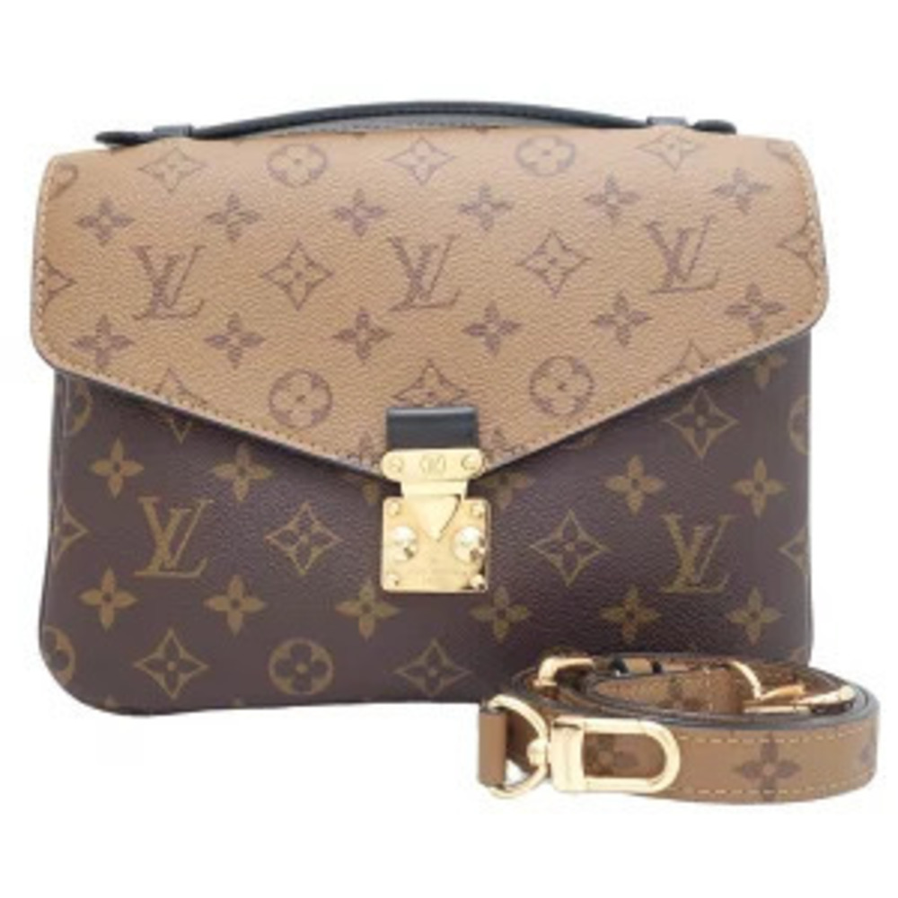 Louis Vuitton Monogram Crossbody Shoulder Metis Pochette Brown Bag Reverse - Picture 9 of 9
